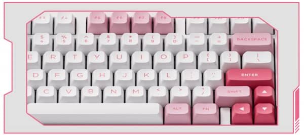 AKKO 5098B Ink Green Keyboard - 98%, TFT LCD screen, Multi-modes, Gasket mount, PBT Dye-Sub Keycaps, Hotswap, 8000mAh 37 Prunus Lannesiana 5098B XQ CT 2 600x267 1