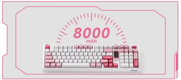 AKKO 5098B Ink Green Keyboard - 98%, TFT LCD screen, Multi-modes, Gasket mount, PBT Dye-Sub Keycaps, Hotswap, 8000mAh 43 Prunus Lannesiana 5098B XQ CT 4 600x267 1