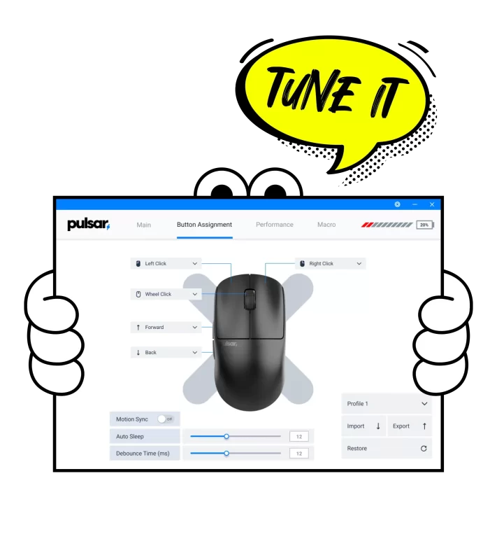 Pulsar X2 CrazyLight Ultra lightweight Gaming Mouse (8K dongle included) 85 Pulsar X2 CL mouse software n2 6f18ee76 4ff7 4412 9f88 16192943ffc1