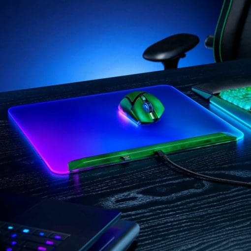 Razer  Firefly V2 Pro - Phantom Green - Fully Illuminated RGB Gaming Mouse Mat