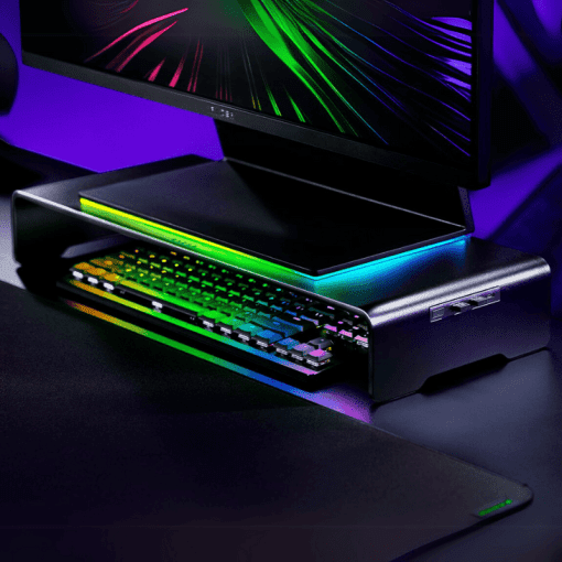 Razer Monitor Stand Chroma - Aluminum, 4-Port USB Hub