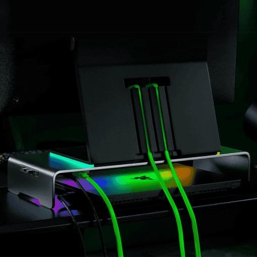 Razer Monitor Stand Chroma - Aluminum, 4-Port USB Hub