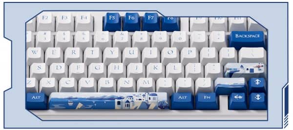 AKKO 5098B Santorini Keyboard - 98%, TFT LCD screen, Multi-modes, Gasket mount, PBT Dye-Sub Keycaps, Hotswap, 8000mAh 28 Santorini 5098B XQ CT 2 600x267 1