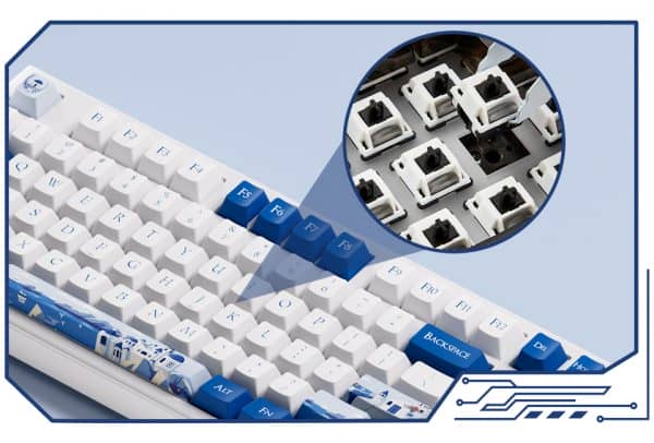 AKKO 5098B Santorini Keyboard - 98%, TFT LCD screen, Multi-modes, Gasket mount, PBT Dye-Sub Keycaps, Hotswap, 8000mAh 42 Santorini 5098B XQ XT 1 600x406 1