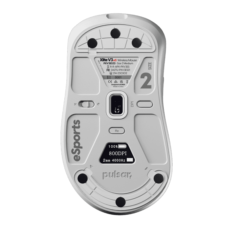 Pulsar Superglide Glass V2 Mouse Pad - XL (490 x 420 x 1.5mm) 22 SupearglideV2 Dotskate White0000 1