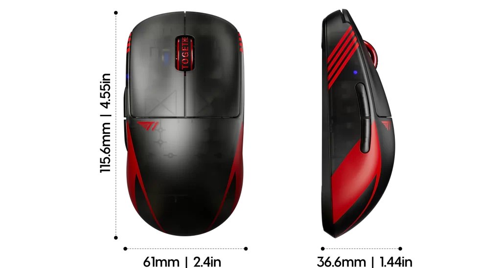 Pulsar X2 V3 T1 Edition Wireless Gaming Mouse - 2.4GHz, 8KHz 44 T1 Edition X2v3 Wireless Gaming Mouse Size1