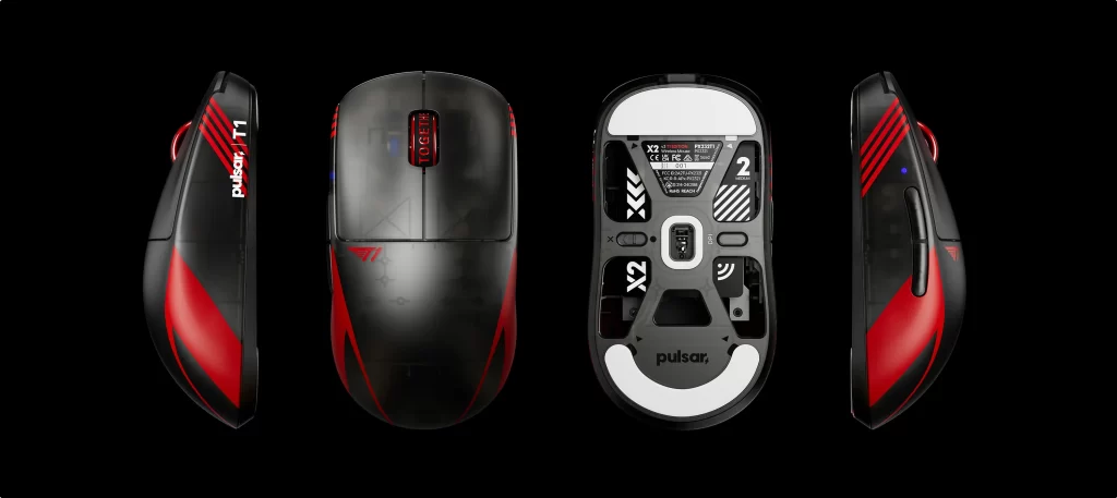 Pulsar X2 V3 T1 Edition Wireless Gaming Mouse - 2.4GHz, 8KHz 32 T1 Edition X2v3 Wireless Gaming Mouse medium dimension