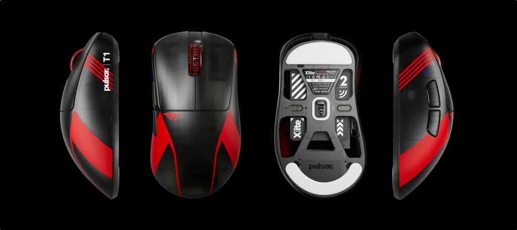 Pulsar Xlite v4 T1 Edition Wireless Gaming Mouse - 8KHz 30 T1 Edition Xlitev4 Wireless Gaming Mouse medium dimension