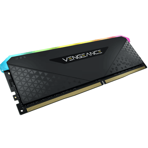 CORSAIR VENGEANCE RGB RS 8GB Memory Kit - Black, 8GB (1x8GB) 3600MHz C18 (CMG8GX4M1D3600C18)