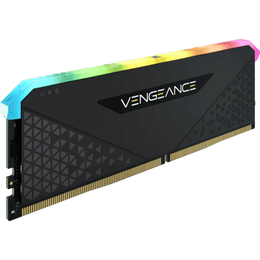CORSAIR VENGEANCE RGB RS 8GB Memory Kit - Black, 8GB (1x8GB) 3600MHz C18 (CMG8GX4M1D3600C18)