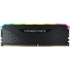 CORSAIR VENGEANCE RGB RS 8GB Memory Kit - Black, 8GB (1x8GB) 3600MHz C18 (CMG8GX4M1D3600C18)