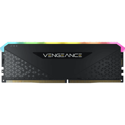 CORSAIR VENGEANCE RGB RS 8GB Memory Kit - Black, 8GB (1x8GB) 3600MHz C18 (CMG8GX4M1D3600C18)