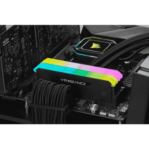 CORSAIR VENGEANCE RGB RS 8GB Memory Kit - Black, 8GB (1x8GB) 3600MHz C18 (CMG8GX4M1D3600C18)