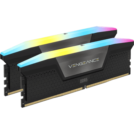 CORSAIR Vengeance RGB 32GB Memory Kit - Black, 32GB (2x16GB) DDR5, 6000MHz, CL36 DDR5 (CMH32GX5M2E6000C36)