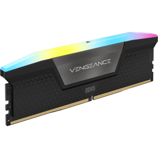 CORSAIR Vengeance RGB 32GB Memory Kit - Black, 32GB (2x16GB) DDR5, 6000MHz, CL36 DDR5 (CMH32GX5M2E6000C36)
