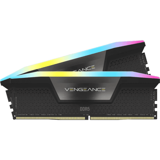 CORSAIR Vengeance RGB 32GB Memory Kit - Black, 32GB (2x16GB) DDR5, 6000MHz, CL36 DDR5 (CMH32GX5M2E6000C36)