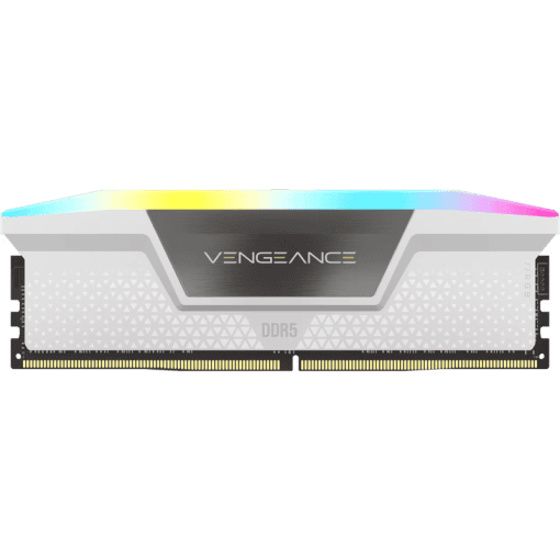 CORSAIR Vengeance RGB 32GB Memory Kit - White, 32GB (2x16GB) DDR5, 6000MHz, CL36 DDR5 (CMH32GX5M2E6000C36W)
