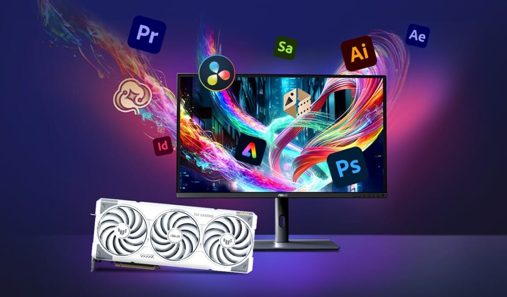 ASUS TUF Gaming GeForce RTX 5070Ti White OC Edition 16GB GDDR7 (TUF-RTX5070TI-O16G-WHITE-GAMING) Graphics Card 79 adobe 1