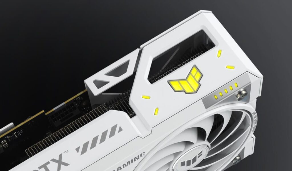 ASUS TUF Gaming GeForce RTX 5070Ti White OC Edition 16GB GDDR7 (TUF-RTX5070TI-O16G-WHITE-GAMING) Graphics Card 80 aurasync 1
