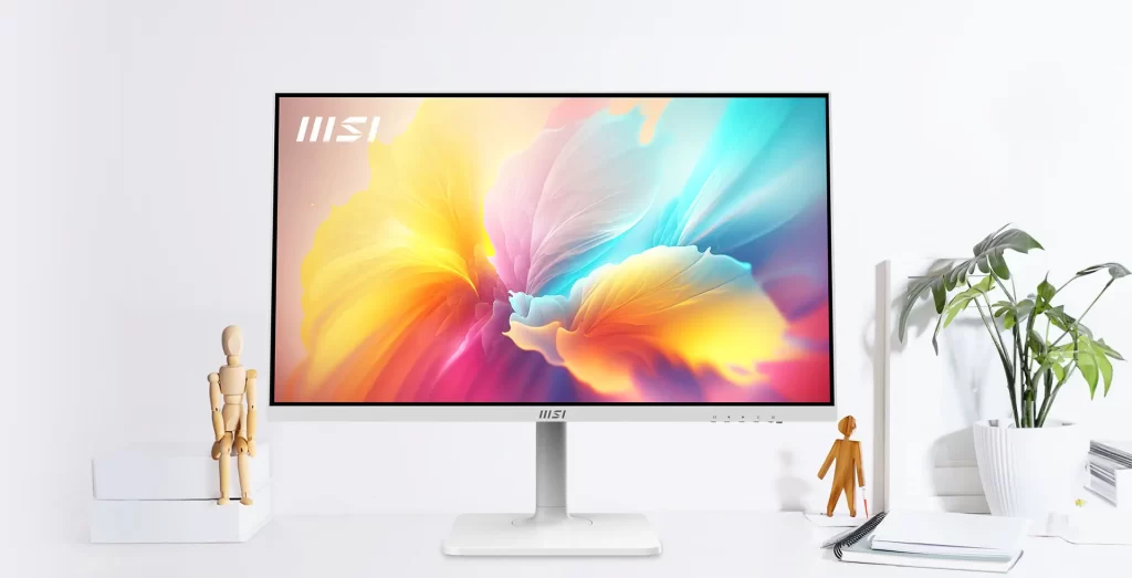MSI Modern MD272QXPW Monitor - 27 inch, IPS16:9 WQHD (2560 x 1440) 100Hz 1ms (MPRT) 19 crafted bg