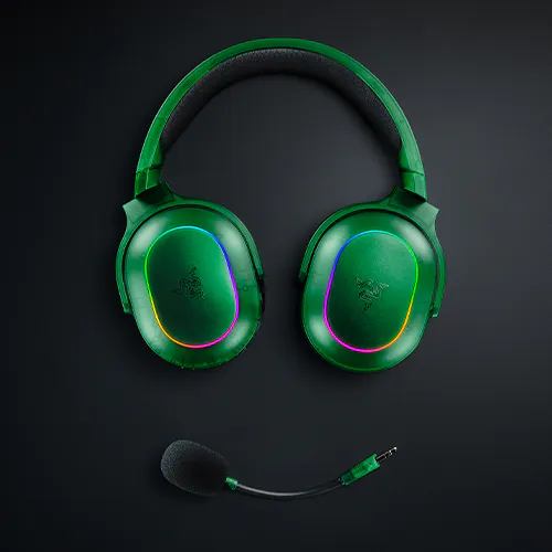 detachable razer hyperclear cardioid mic green