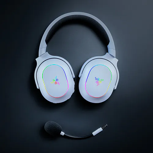 detachable razer hyperclear cardioid mic white