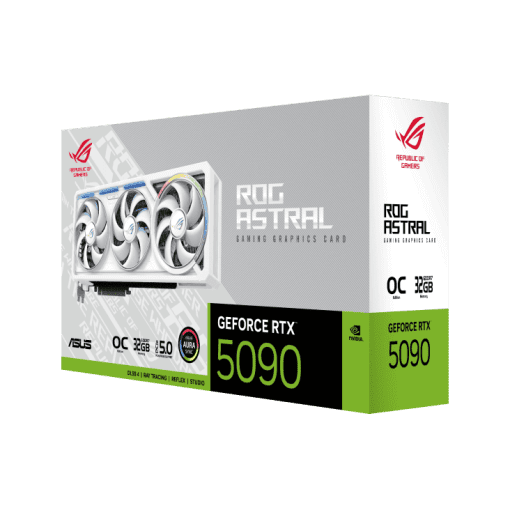 ASUS ROG Astral GeForce RTX 5090 WHITE OC Edition 32GB GDDR7 (ROG-ASTRAL-RTX5090-O32G-WHITE) Graphics Card