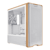Lian Li LANCOOL 217 White Case - 170mm ARGB front fans, wood panels, USB Type-C Port, Tempered Glass Side Panel