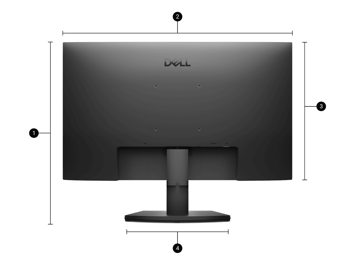 monitor se2425hm dimensions and weight l