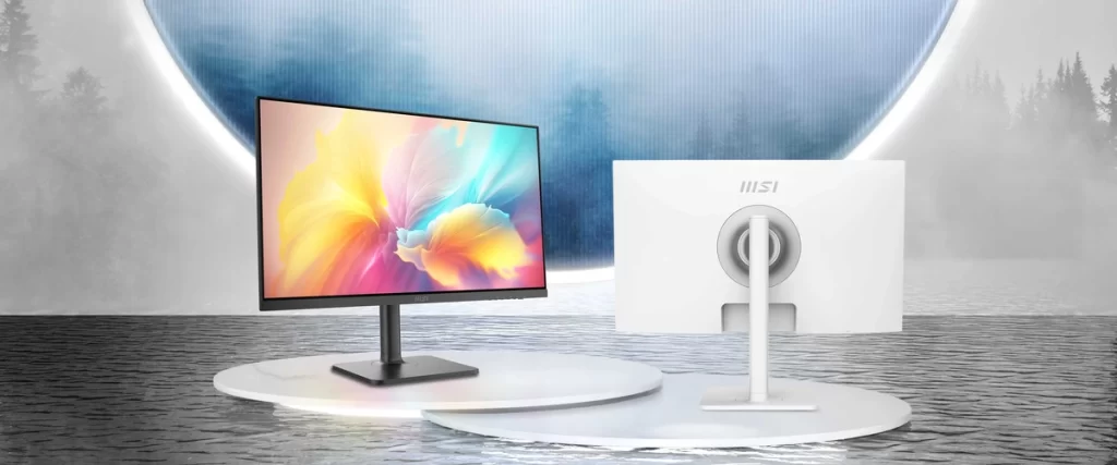 MSI Modern MD272QXPW Monitor - 27 inch, IPS16:9 WQHD (2560 x 1440) 100Hz 1ms (MPRT) 18 msi modern md272qxpw kv bg