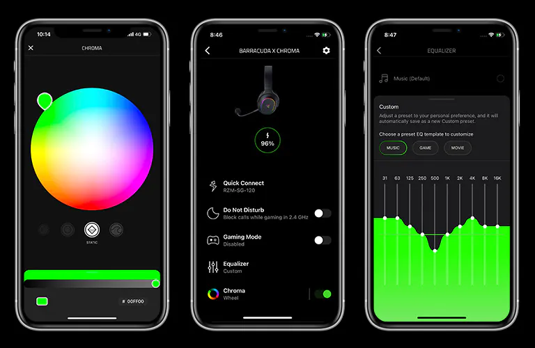 razer barracuda x chroma mobileapp customization mobile