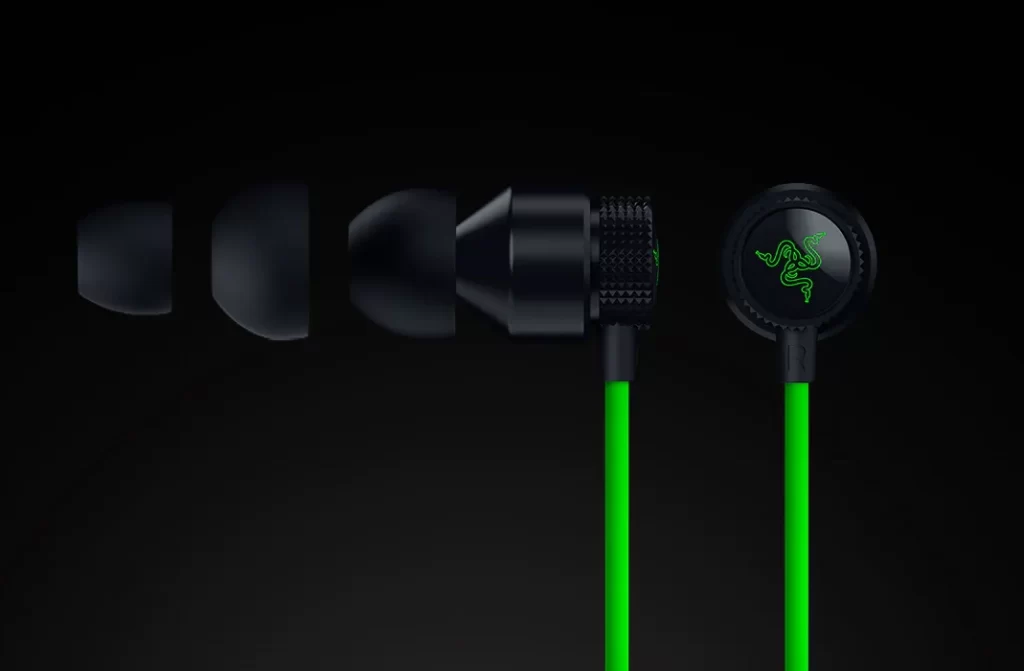 Razer Hammerhead V3 Wired Earbuds - Premium Sound THX 25 razer hammerhead v3 wired earbuds eartips mb v2