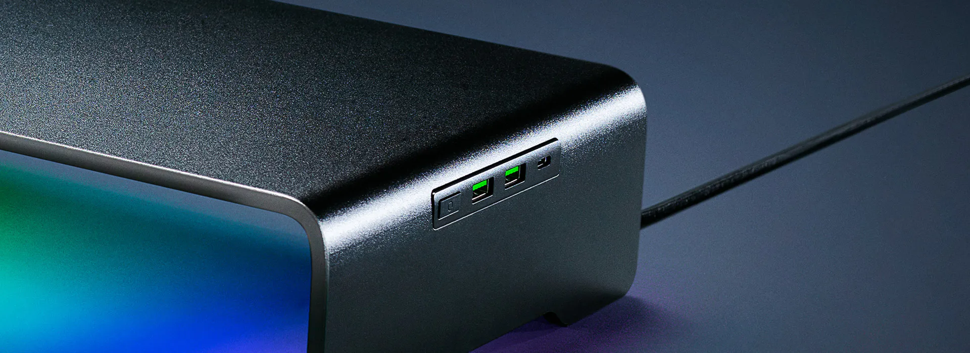 razer monitor stand chroma button desktop