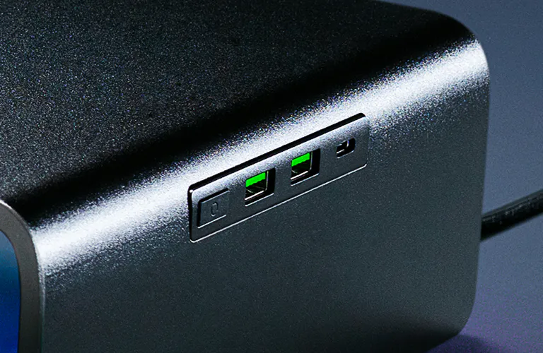 Razer Monitor Stand Chroma - Aluminum, 4-Port USB Hub 32 razer monitor stand chroma button mobile