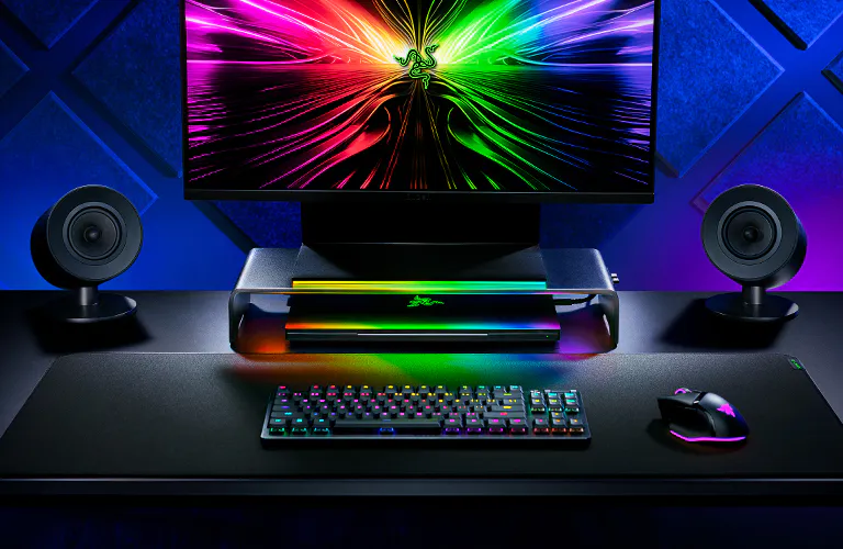 Razer Monitor Stand Chroma - Aluminum, 4-Port USB Hub 33 razer monitor stand chroma chroma rgb mobile