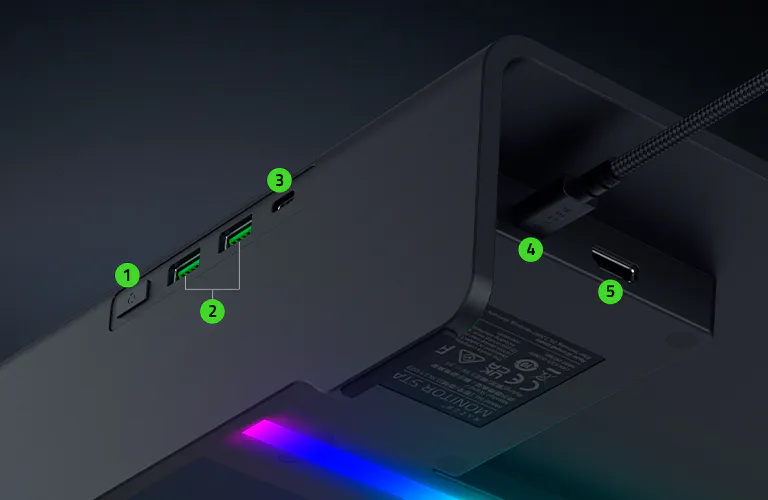 razer monitor stand chroma port mobile