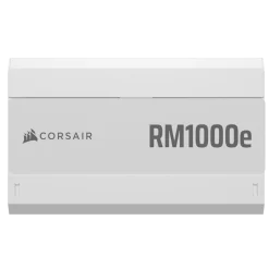 CORSAIR RMe Series RM1000e White ATX 3.1 PCIe 5.1 (2025) Fully Modular PSU - 12V‑2×6 (GPU), 1000 Watt, 80 plus Gold, Low-Noise