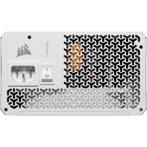 CORSAIR RMe Series RM750e White ATX 3.1 PCIe 5.1 (2025) Fully Modular PSU - 12V‑2×6 (GPU), 750 Watt, 80 plus Gold, Low-Noise