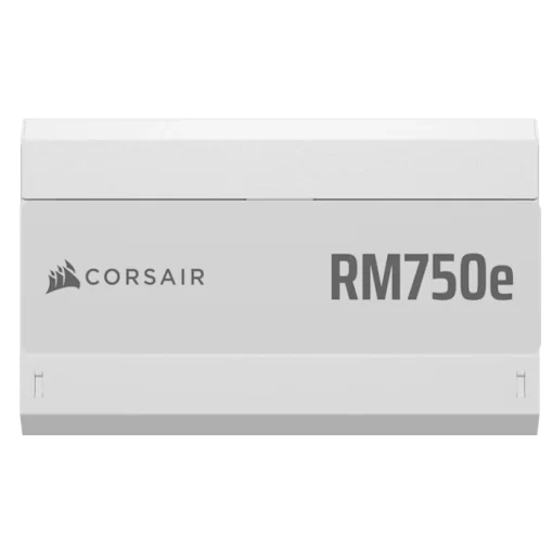 CORSAIR RMe Series RM750e White ATX 3.1 PCIe 5.1 (2025) Fully Modular PSU - 12V‑2×6 (GPU), 750 Watt, 80 plus Gold, Low-Noise