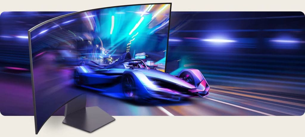 LG Ultragear OLED 45GS95QE-B Curved Gaming Monitor - 45 inch Curved WQHD (3440x1440), 240Hz 0,03ms (GtG), 280nits Gsync Compatible 54 ultragear 45gs95qe 07 1 oled 240hz refresh rate d