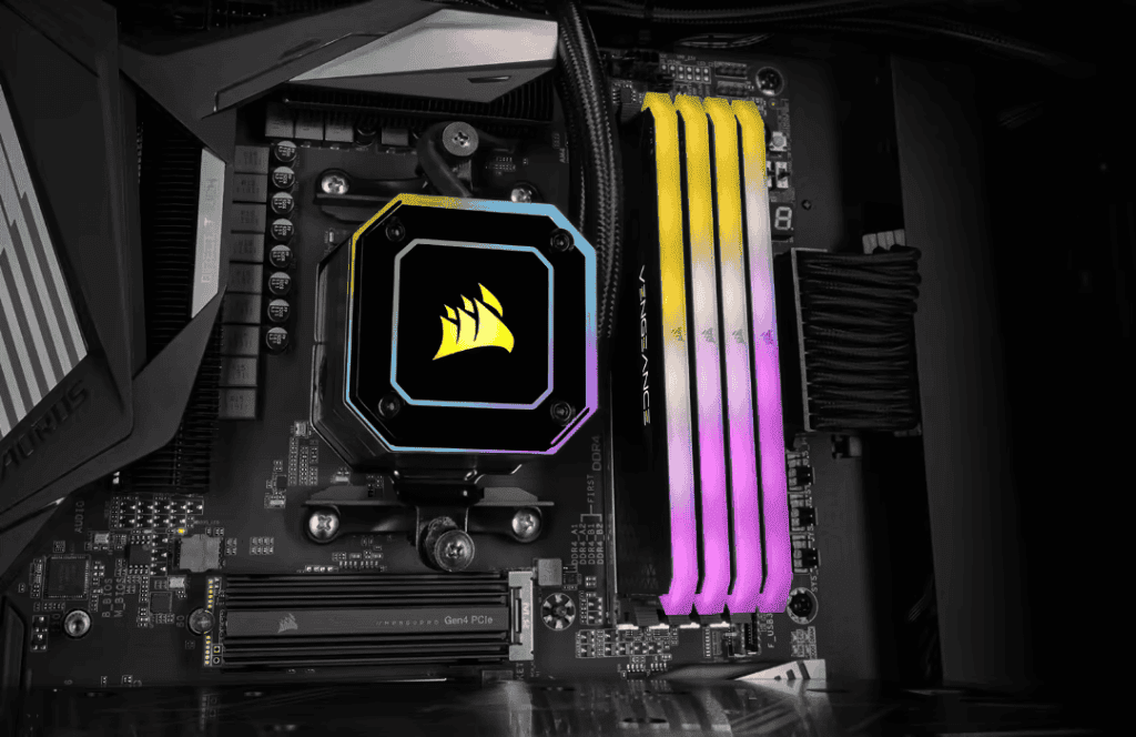 CORSAIR VENGEANCE RGB RS 8GB Memory Kit - Black, 8GB (1x8GB) 3600MHz C18 (CMG8GX4M1D3600C18) 15 vengeance rs panel1 mb