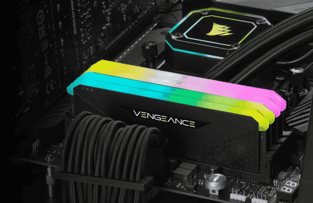 CORSAIR VENGEANCE RGB RS 8GB Memory Kit - Black, 8GB (1x8GB) 3600MHz C18 (CMG8GX4M1D3600C18) 18 vengeance rs panel2 mb