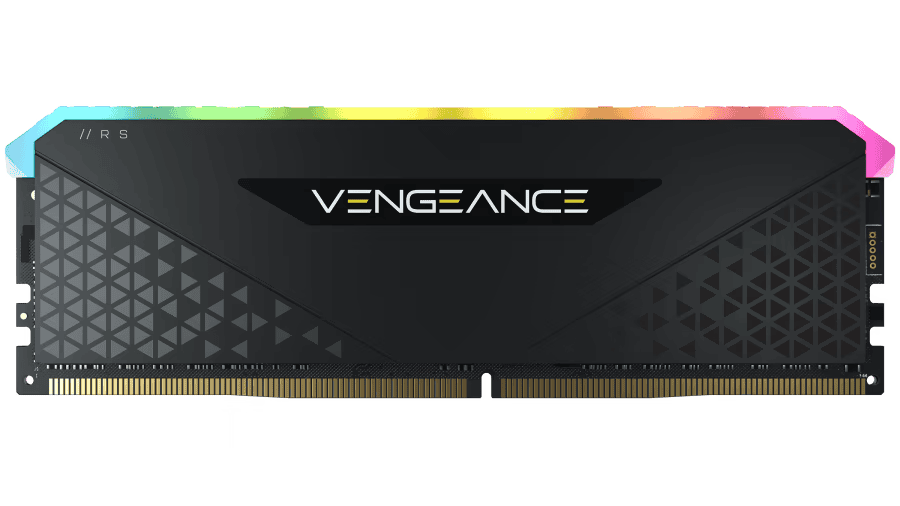 CORSAIR VENGEANCE RGB RS 8GB Memory Kit - Black, 8GB (1x8GB) 3600MHz C18 (CMG8GX4M1D3600C18) 27 vengeance rs render