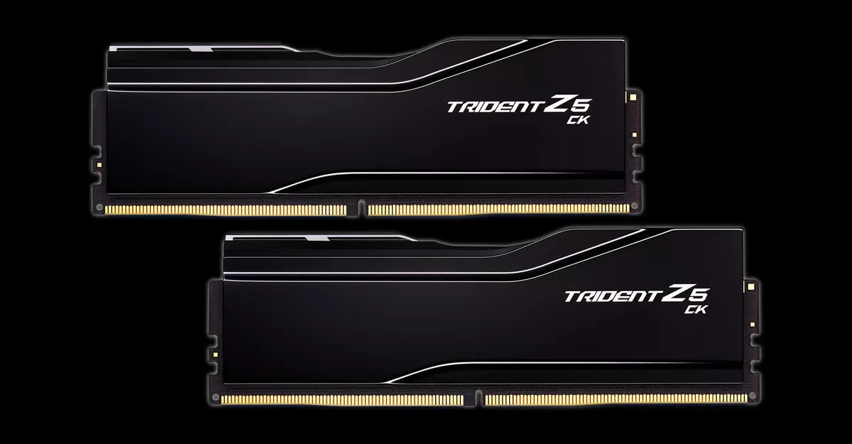 G.Skill Trident Z5 CK Black 48GB (2x24GB) DDR5 Memory Kit - Intel XMP, 8200MHz CL40 (F5-8200C4052G24GX2-TZ5CK) 18 01 trident z5 ck hero main