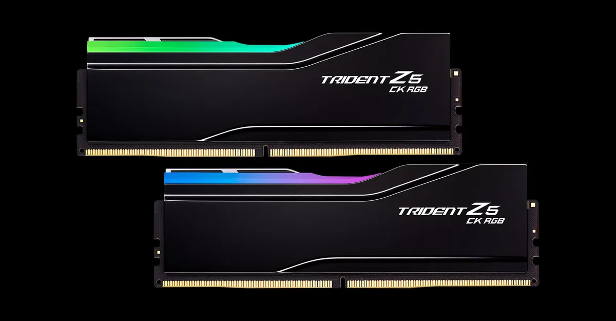 G.Skill Trident Z5 CK RGB Black 48GB (2x24GB) DDR5 Memory Kit - Intel XMP, 8400MHz CL40 (F5-8400C4052G24GX2-TZ5CRK) 16 01 trident z5 ck rgb hero main