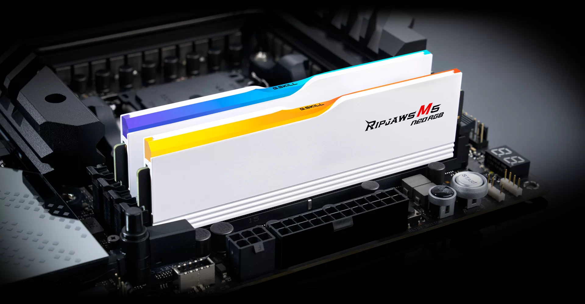 G.Skill Ripjaws M5 Neo RGB Black 32GB (2x16GB) DDR5 Memory Kit - 6000MHz CL36 (F5-6000J3636F16GX2-RM5NRK) 22 07 ripjaws m5 neo rgb rgb lighting