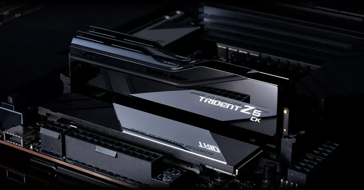 G.Skill Trident Z5 CK Black 48GB (2x24GB) DDR5 Memory Kit - Intel XMP, 8200MHz CL40 (F5-8200C4052G24GX2-TZ5CK) 25 08 trident z5 ck motherboard