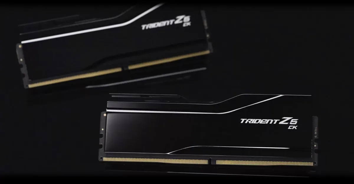 G.Skill Trident Z5 CK Black 48GB (2x24GB) DDR5 Memory Kit - Intel XMP, 8200MHz CL40 (F5-8200C4052G24GX2-TZ5CK) 26 09 trident z5 ck module black