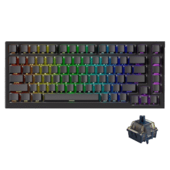 AKKO TAC75 Black HE Astrolink Magnetic Switch Gaming Keyboard - 75%, 8K Hz Polling Rate, ARGB, Cherry profile PBT Side-Printed Keycaps