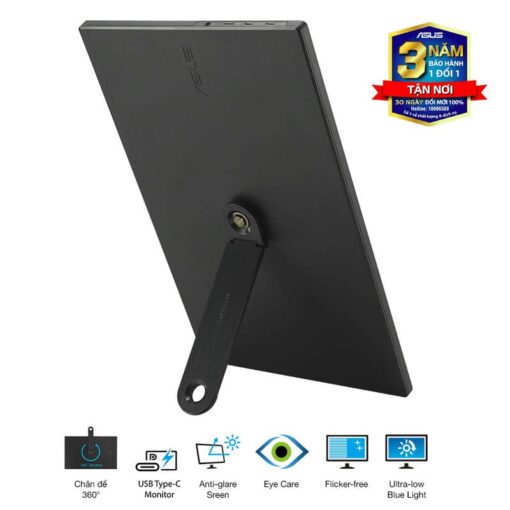 ASUS ZenScreen MB169CK Portable Monitor - 15.6", Full-HD 60Hz 5ms, IPS, Eye Care, Blue Light Filter, Dual USB-C, Mini-HDMI